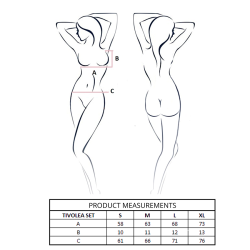 Passion - Ensemble Soutien-Gorge + String Tivolea Misty Rose S/M